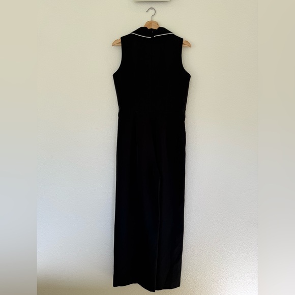 Tahari Collared V-Neck Scuba Jumpsuit - Picture 10 of 13